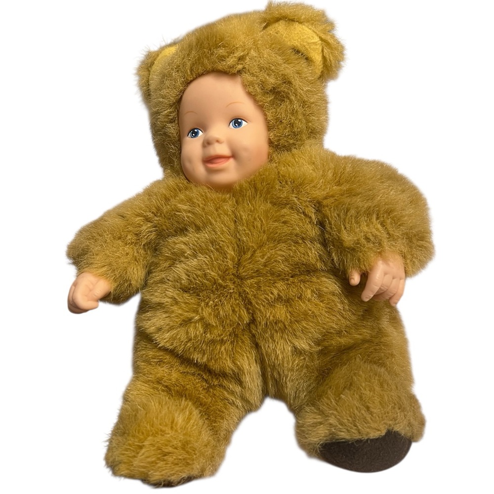 Vintage Anne Geddes Baby Doll Bear Costume Plush Unimax Toys 1990s - Picture 4 of 8